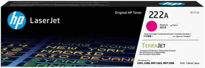 HP 222A Original LaserJet Toner Cartridge, Page Yield 1,200 Pages, Compatible with HP Color LaserJet Pro 3303, 3203dw, MFP 3303fdw & MFP 3303fdn, Magenta | W2223A