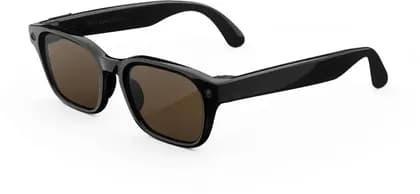 Meta Adventurer Smart Glasses 52-22 Size with Meta AI, Hands-Free Calling, 20+ Language Translation, Photo & Video Capture, Open-Ear Audio, Classic Black Frame, Brown Lenses | SK-1001889-01