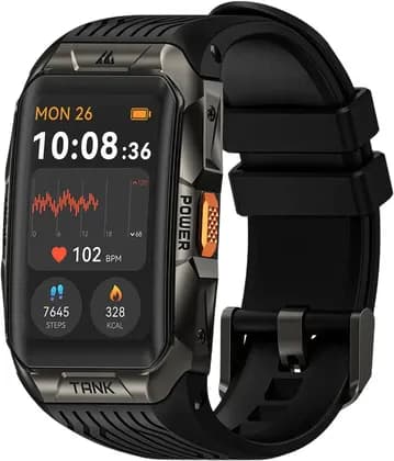Kospet TANK X2 Ultra Rugged GPS Smartwatch, 1.64-Inch AMOLED Always-On Display, Dual-Band GNSS, 170+ Sports Modes, 5ATM & IP69K Water Resistance, Compass & Altimeter, Black | TX2ULTRA