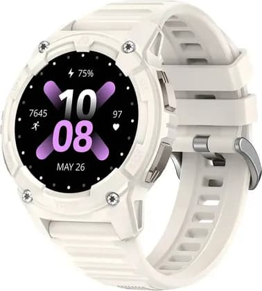 Kospet TANK S2 Smartwatch, 170+ Sports Modes, 6 Satellite Systems, Dual-Band GNSS, Bluetooth Calling, 5ATM & IP69K Water Resistance, Compass & Altimeter, Lily White | TANK-S2