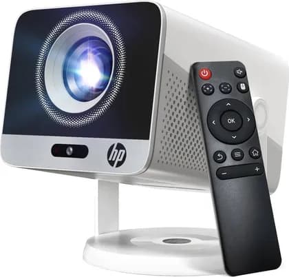HP MC425 Mini Portable Projector with WiFi & Bluetooth, Native 1080P Full HD, Smart TV, Built-in Speaker, Auto Focus & Keystone, Short Throw, USB-C Powered, Silver | MC425