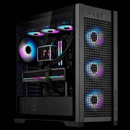 Ultimate AI Workstation & Gaming PC, Intel Core i9-14900KS, NVIDIA RTX 5090 32GB GDDR7, 128GB DDR5, 1TB Gen5 SSD + 2TB NVMe, ROG Ryuo IV 360 AMOLED, ASUS 1600W