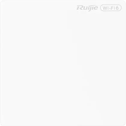 Ruijie AX3000 Wi-Fi 6 Dual-Band Wall-Plate AP, 2974Mbps Data Rate, 24.8mm Thickness-segmented Design, Centralized Cloud Management, Built-in Omnidirectional Antenna, White | RG-RAP62-Wall-Lite