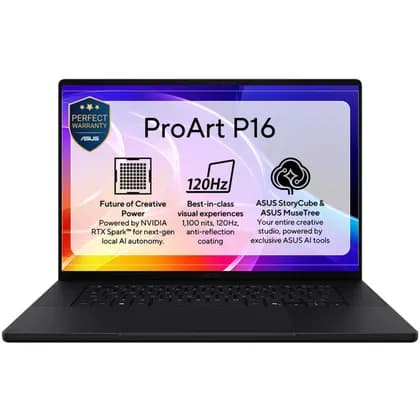 RTX Spark N1X ASUS ProArt P16 H7607BA Laptop, 16" 3K OLED 120Hz Touch Display, NVIDIA RTX Spark 20-Core CPU, 32GB RAM, 1TB SSD, NVIDIA Blackwell RTX 6144-Core GPU, English-Arabic K/B, Win11 Home, Nano Black | H7607BA-SR142W