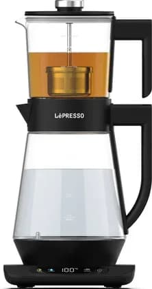 Lepresso Brewlume 1.7L + 0.8L Tea Brewer, 1.7L Kettle Capacity, 0.8L Tea Pot Capacity, 220-240V Voltage, 50/60Hz Frequency, Aromatic Tea Brewing, Standby Mode, Keep Warm, Timer, Black | LPCFFBWG17BK