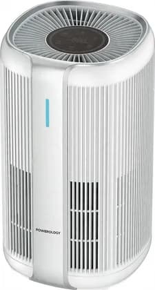 Powerology Mira Smart Air Purifier, 300m/H CADR, H13 HEPA Filtration With 99.95% Efficiency, UV C Sterilization, PM2.5 Sensor, WiFi And Smart Life App Control, White | PWKJ300FAWH