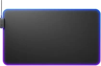 Glorious GMP 2 GLED RGB Gaming Mouse Pad, 2-Zone RGB Lighting, InfiniGlow RGB Edge, Grippy Rubber Base, Precision Cloth Surface, Consistent X/Y Glide, XL Extended, Black | GLO-MP2-GLED-XLE-B