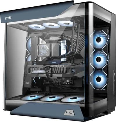 MSI Draco Epic Gaming PC - AMD Ryzen 9 9950X3D2 16 Cores 32 Threads, NVIDIA RTX 5080 16GB, 64GB DDR5 RAM 6000MHz, 2TB SSD Gen5, 1600W 80 Plus Titanium PSU, 360mm Liquid CPU Cooler, Wi-Fi + BT