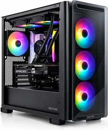 Nexus Station Gaming PC - AMD Ryzen 9 9950X 16 Cores 32 Threads, NVIDIA RTX 5060 Ti 8GB, 32GB DDR5 RAM 6000MHz, 1TB SSD Gen4, 750W 80 Plus PSU, 360mm Liquid CPU Cooler, Wi-Fi + BT