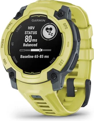 Garmin Instinct E Smartwatches, 45mm Case Size, Monochrome, Sunlight-Visible, Transflective MIP, 10 ATM Rating, Chemically Strengthened Glass, Electric Lime with Electric Lime Band | 010-02933-01