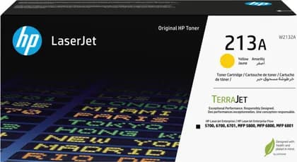 HP 213A Original LaserJet Toner Cartridge, Page Yield 3,000 Pages, Genuine HP Toner, High-Quality Color Printing for HP Color LaserJet Pro Printers, Yellow | W2132A