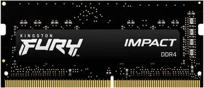 Kingston FURY Impact 8GB DDR4 Laptop Memory, 3200MT/s Memory Speed, CL20 CAS Latency, SODIMM Module, 262 Pin, 1.1 Voltage, Intel XMP 3.0 Certified | KF432S20IB/8