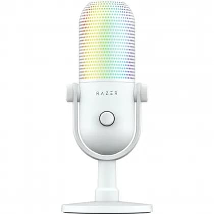 Микрофон геймерский Razer Seiren V3 Chroma, Uni, RGB, USB-A, 2м, белый