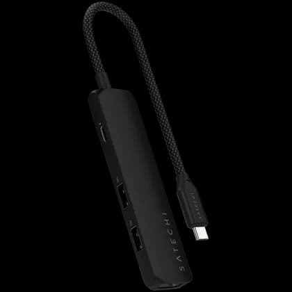 SATECHI 4-in-1 USB-C Slim Multiport Adapter 4K (Black)