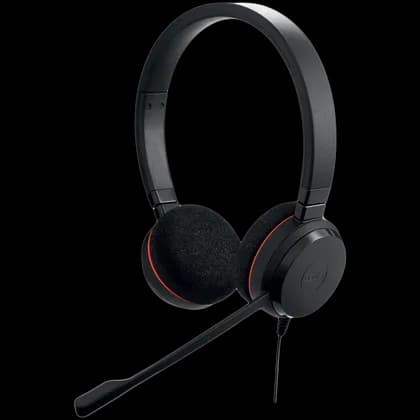 Наушники Jabra Evolve 20 MS Stereo, проводные USB, накладные, для звонков | 4999-823-109