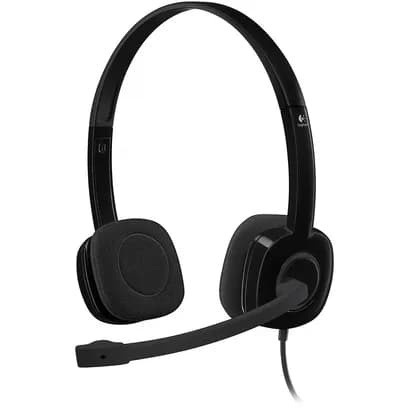 Наушники LOGITECH H151 Corded Stereo Headset - BLACK - 3.5 MM