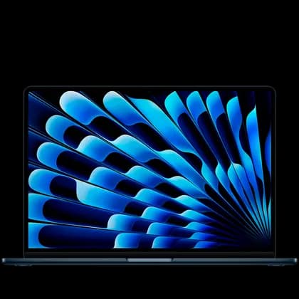 15-inch MacBook Air: Apple M4 chip with 10-core CPU and 10-core GPU, 16GB, 256GB SSD - Midnight,Model A3241