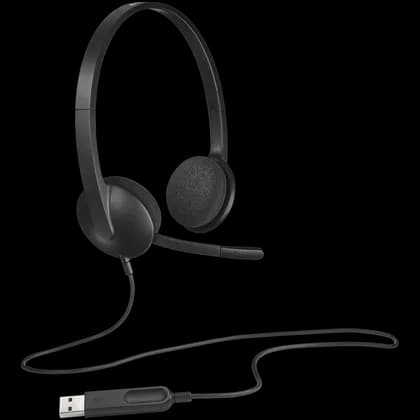 Наушники Logitech H340, проводные USB, накладные, для звонков | L981-000475
