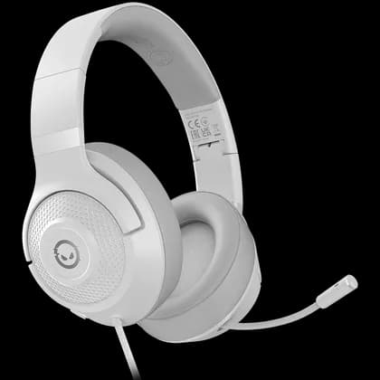 Наушники LORGAR Noah 101, Gaming headset with microphone, 3.5mm jack connection, cable length 2m, foldable design, PU leather ear pads, size: 185*195*80mm, 0.245kg, white