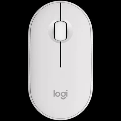 LOGITECH Pebble Mouse 2 M350s - TONAL WHITE - BT - EMEA-808 - DONGLELESS