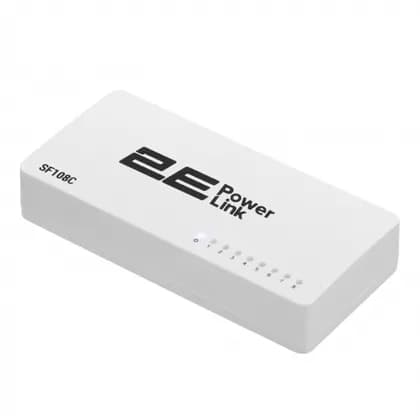 Коммутатор 2E PowerLink SF108C 8xFE, неуправляемый, десктоп