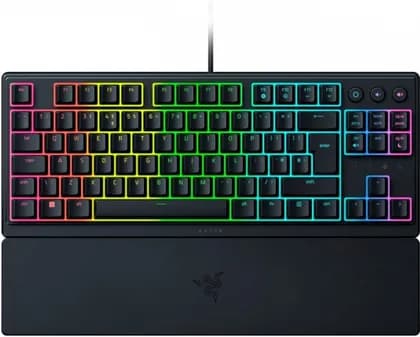 Клавиатура проводная Razer Keyboard mechanical Ornata V3 TKL 84key, Mecha-Membrane Switch, USB-A, EN/RU, RGB, black