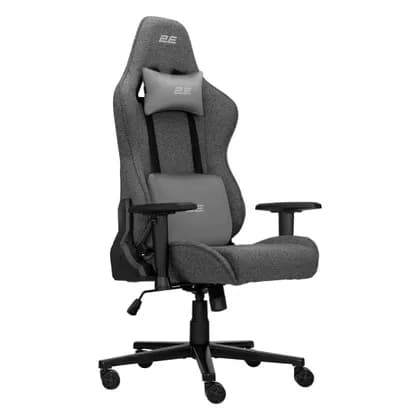 Кресло 2E GAMING BUSHIDO Lite, ткань, 2D-Armrests, серый тёмный