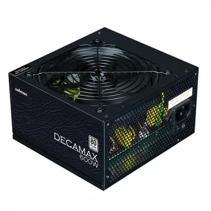 Блок питания Zalman Decamax  (600W) 85%, 80 Plus, 120мм, 1xMB 24pin(20+4), 1xCPU 8pin(4+4), 3xMolex, 6xSATA, 2xPCIe 8pin(6+2),ZM600-LX3