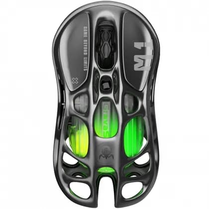 Мышь GravaStar Mercury M1 Pro, magnesium alloy body, BT/WL/USB-A, RGB, Gunmetal Gray