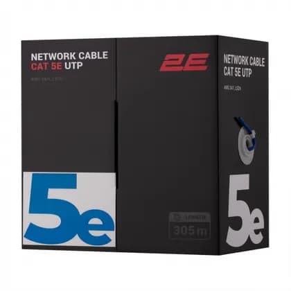 CAT 5e UTP, 305m, AWG 24/1, LSZH 305M/Easy pull box packin  | blue