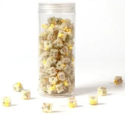 Набор механических переключателей Keychron Gateron Cap V2 Milky Yellow 110 pcs