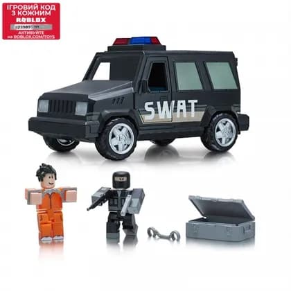 Игровая коллекционная фигурка Jazwares Roblox Feature Vehicle Jailbreak: SWAT Unit W4. набор 2 шт.