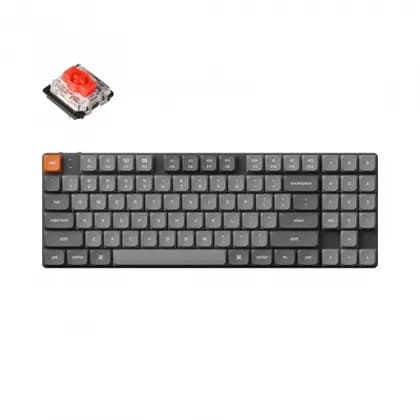 Клавиатура механическая Keychron K13 MAX 90Key, K pro Red, WL/BT/USB-A, QMK, EN/RU/UZ, RGB, черный K13M-B1-UZ