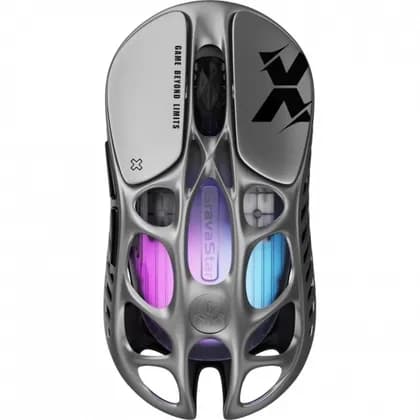 Мышь GravaStar Mercury X, BT/WL/USB-A, RGB, сірий