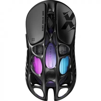 Мышь GravaStar Mercury X, BT/WL/USB-A, RGB, чорний