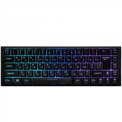 Клавиатура игровая 2E GAMING KG350 RGB 68key USB Black Ukr