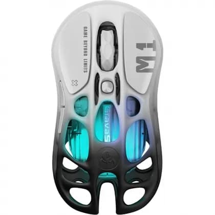 Мышь GravaStar Mercury M1 Pro, BT/WL/USB-A, RGB, чорно-білий