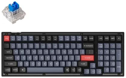 Keyboard Keychron V5 100 Key QMK Keychron K PRO Blue Hot-Swap RGB Frosted Black