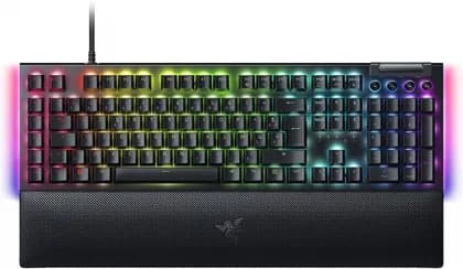 Клавиатура проводная Razer Keyboard mechanical BlackWidow V4, 114key, Yellow Switch, USB-A, EN/RU, RGB, black