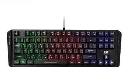 Клавиатура игровая 2E GAMING KG355 LED 87key USB Black Ukr