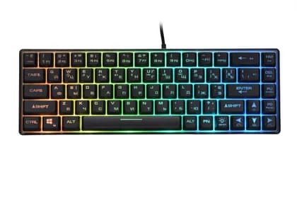 Клавиатура игровая 2E GAMING KG345 Transaprent USB Black Ukr