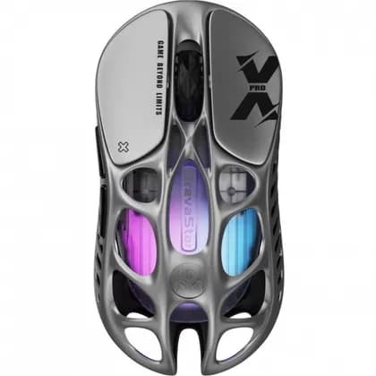 Мышь GravaStar Mercury X Pro, 8K, BT/WL/USB-A, RGB, сірий