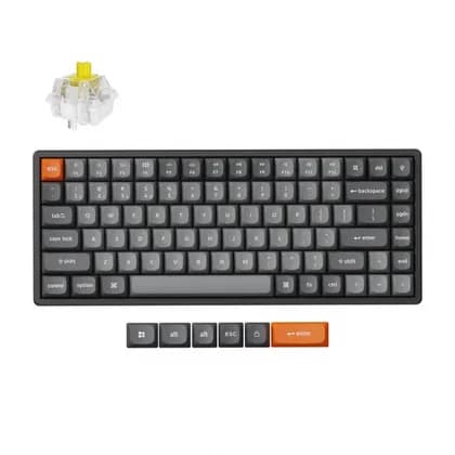 Клавиатура механическая Keychron K2 MAX 84Key, K super Banana, WL/BT/USB-A, QMK, EN/RU/UZ, RGB, черный K2M-C4-UZ