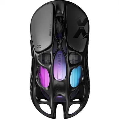 Мышь GravaStar Mercury X Pro, 8K, BT/WL/USB-A, RGB, чорний