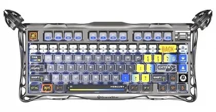 Клавиатура механическая GravaStar Mercury K1 Pro 80keys, GravaStar x Kailh Speedy Mint, BT/WL/USB, R