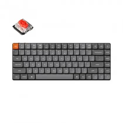 Клавиатура механическая Keychron K3 MAX 84Key, K pro Red, WL/BT/USB-A, QMK, EN/RU/UZ, RGB, черный K3M-B1-UZ