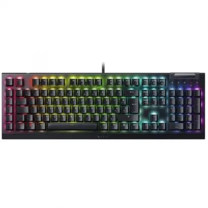 Клавиатура проводная Razer Keyboard mechanical BlackWidow V4 X 110key, Green Switch, USB-A, EN/RU, RGB, black