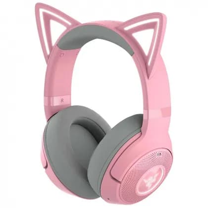 Наушники Razer Kraken Kitty V2 BT Quartz, беспроводные Bluetooth, полноразмерные, игровые | RZ04-04860100-R3M1