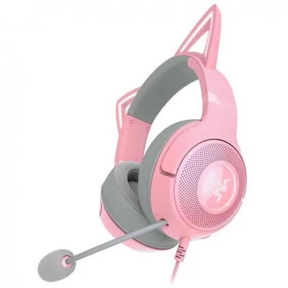 Наушники Razer Kraken Kitty V2 Quartz, проводные USB, полноразмерные, игровые | RZ04-04730200-R3M1