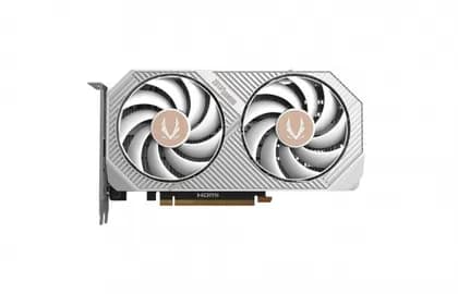 Видеокарта ZOTAC GAMING GeForce RTX 5060 Twin Edge OC 8GB White Edition Graphics Card, GDDR7 128-Bit Memory, 2497 MHz Engine Clock, 28 Gbps Memory Clock, 3840 CUDA Cores, PCI Express 5.0 x8 | ZT-B50600Q-10M